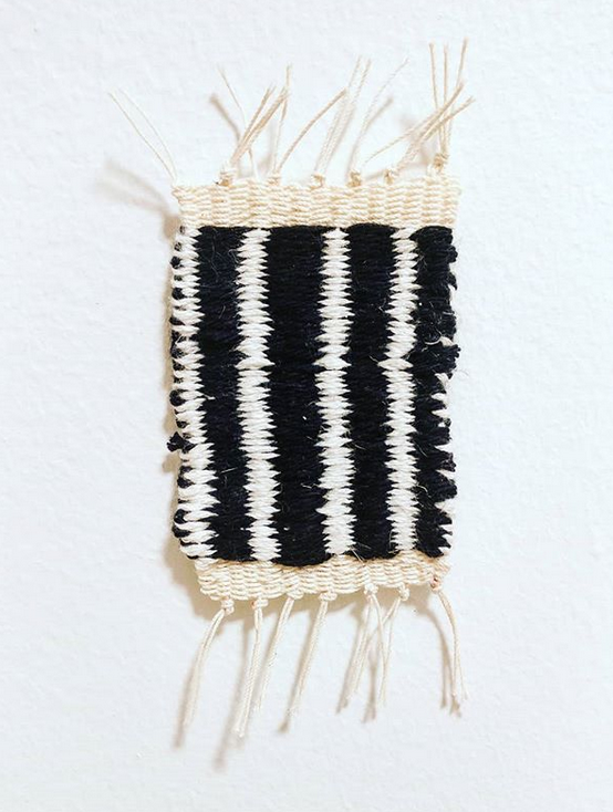 7cm x 12 cm, cotton and linen. 